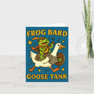 Frog Bard Goose Tank Funny Dnd Party Duo Rpg Art M Card