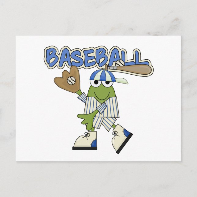 Frog Baseball - Catcher Tshirts and Gifts Postcard (Front)