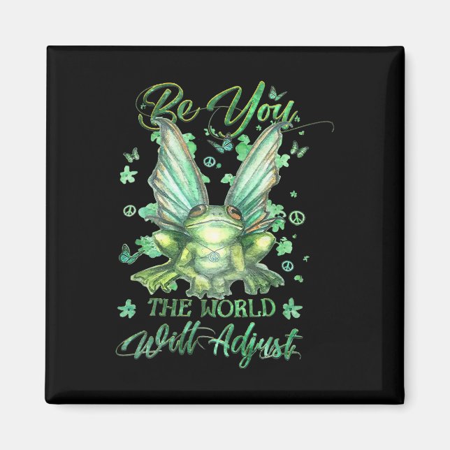 Frog Be You The World Will Adjust St Patricks Day  Magnet (Front)