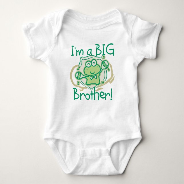 Frog Big Brother Baby Bodysuit (Front)