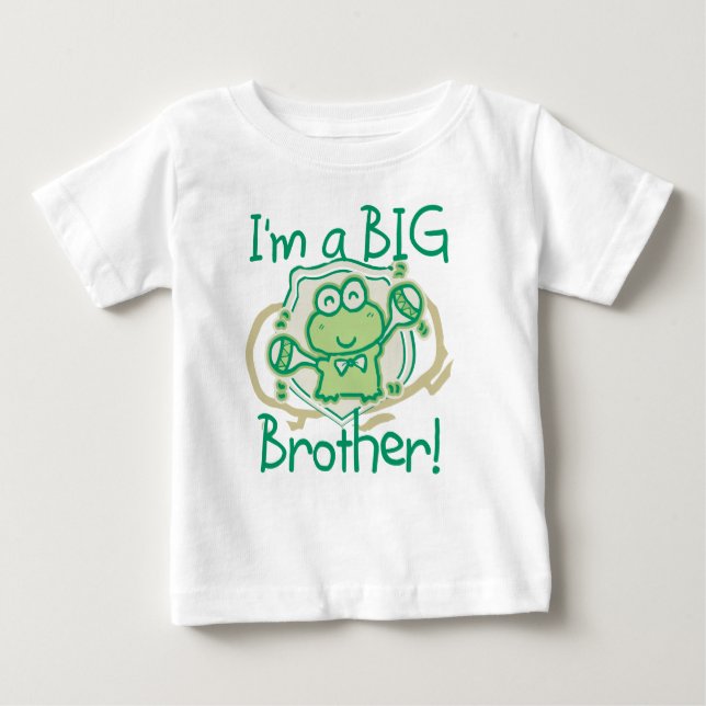 Frog Big Brother Baby T-Shirt (Front)