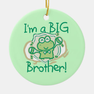 Frog Big Brother Ceramic Ornament