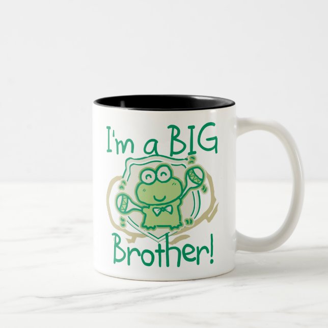 Frog Big Brother Two-Tone Coffee Mug (Right)