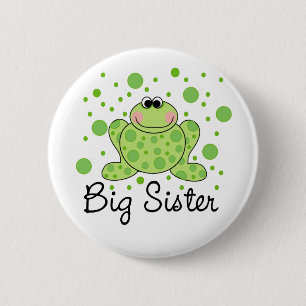 Frog Big Sister 6 Cm Round Badge