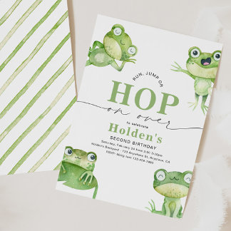 Frog Birthday Party Invitation