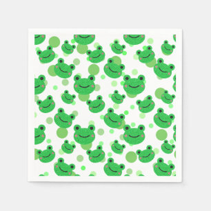 Frog Birthday Party Napkin