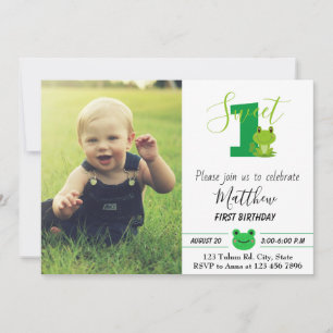 Frog Birthday Party Sweet All Years Invitation