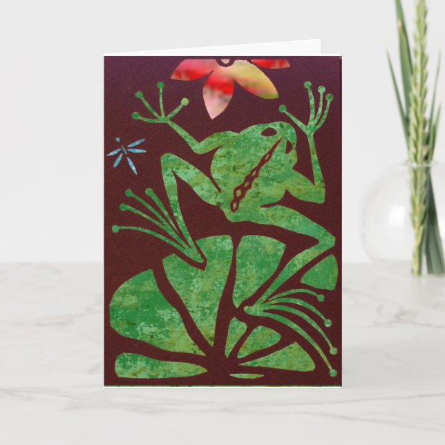 Frog Blank Greeting Card (Front)