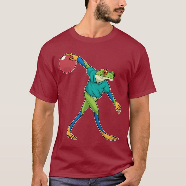 Frog Bowling Bowling ball T-Shirt (Front)
