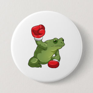 Frog Boxer Boxing gloves 7.5 Cm Round Badge
