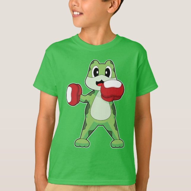 Frog Boxer Boxing gloves Boxing T-Shirt (Front)