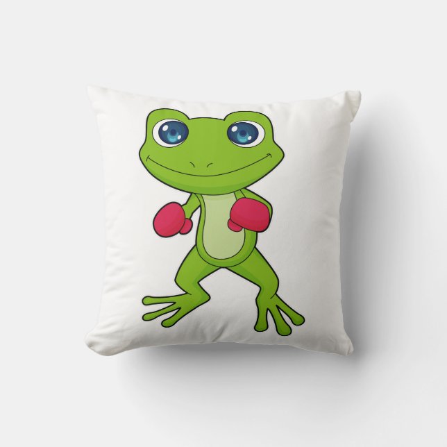 Frog Boxing Boxer Boxing gloves Cushion (Front)