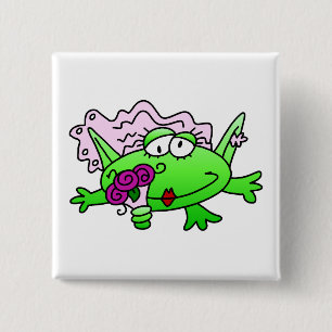 Frog Bride T-shirts and Gifts 15 Cm Square Badge