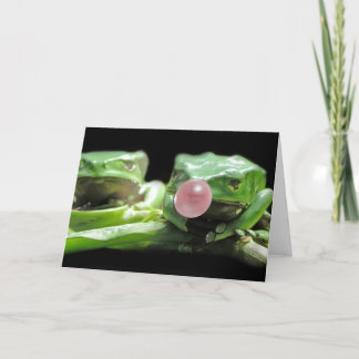 Frog Bubble Thank You Card