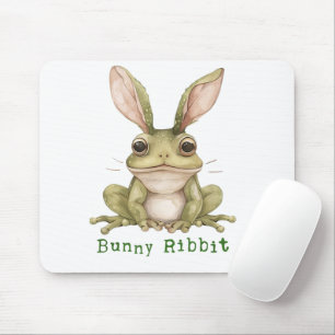 Frog Bunny Rabbit Floppy Ears Toad Funny Easter Mouse Pad