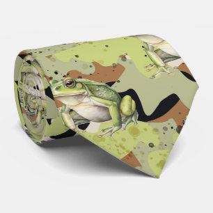 Frog camouflage camo military prince to kiss tie