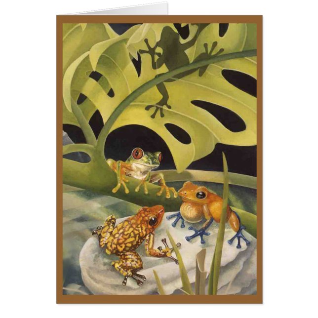 Frog  Card (Blank) (Front)