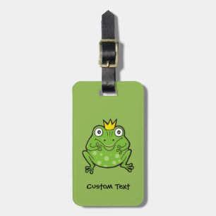 Frog Cartoon Luggage Tag