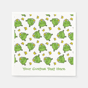 Frog Cartoon Pattern Napkin