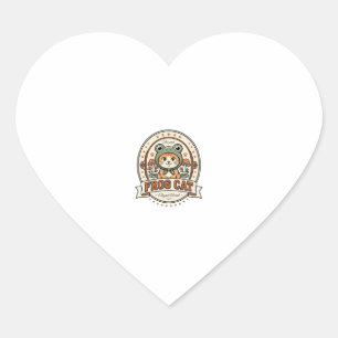 Frog Cat Frogcore Cat Vintage Vector Art Shirt Des Heart Sticker