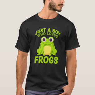 Frog Catching Just A Boy Who Loves Frogs T-Shirt