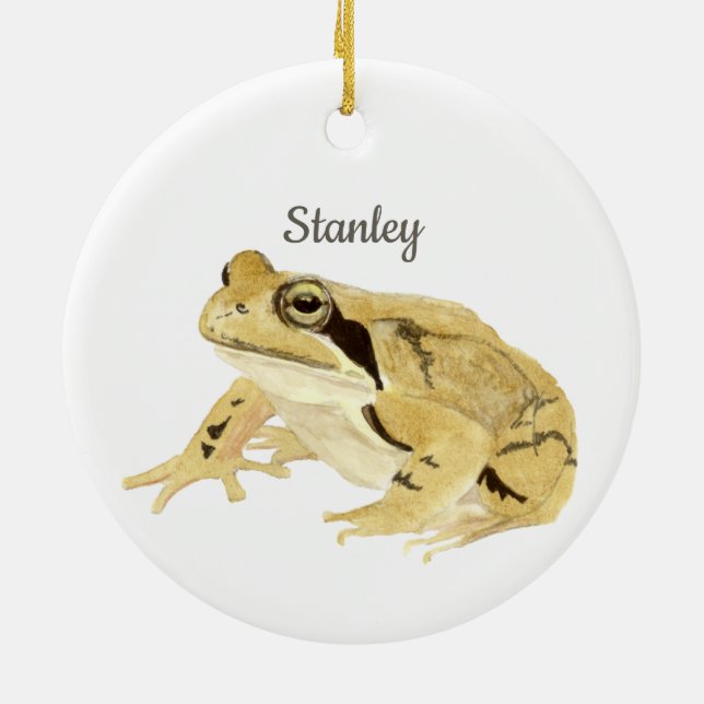 Frog Ceramic Ornament (Back)
