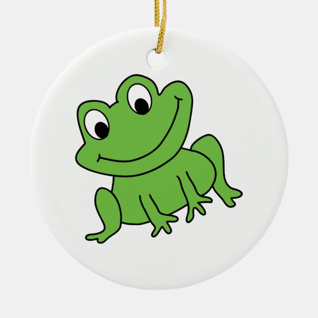 Frog Ceramic Ornament (Front)
