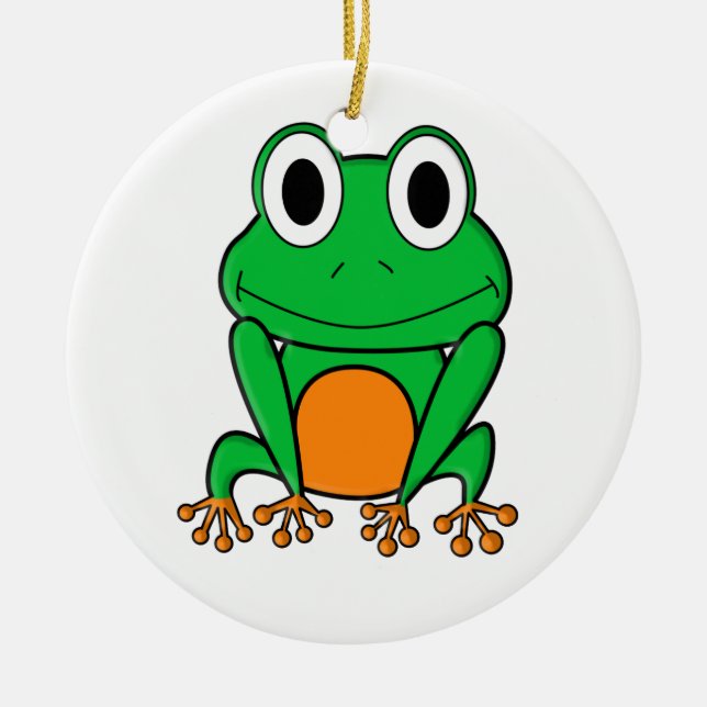 Frog Ceramic Tree Decoration (Front)