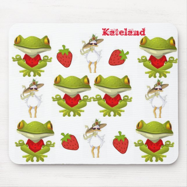 Frog Chicken Strawberry Mouse Pad! Mouse Pad (Front)