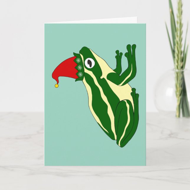 Frog Christmas Card (Front)