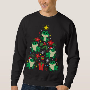 Frog Christmas Ornament Tree Funny Xmas Gift Sweatshirt