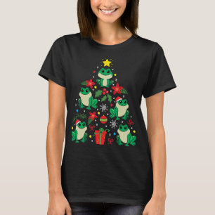 Frog Christmas Ornament Tree Funny Xmas Gift T-Shirt
