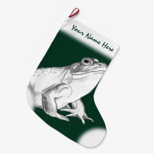 Frog Christmas Stocking Custom Bullfrog Stocking