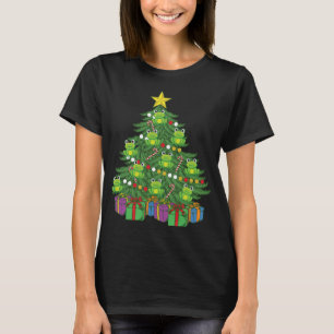 Frog Christmas Tree Cute Frog Ornaments Pet Frog T-Shirt