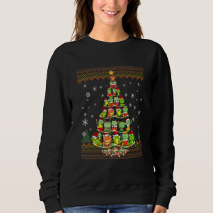 Frog Christmas Ugly Sweater Christmas Tree