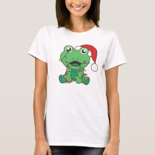 Frog Christmas Winter Animals Holiday Frogs T-Shirt