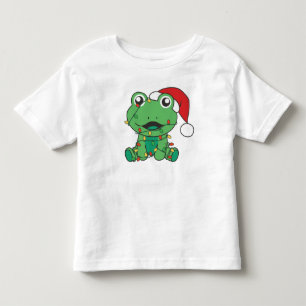 Frog Christmas Winter Animals Holiday Frogs Toddler T-Shirt