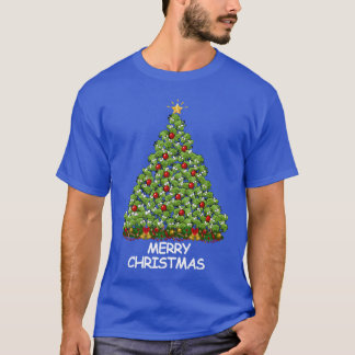 Frog Christmasree Merry Christmas family T-Shirt