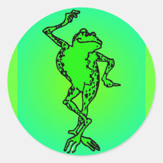 frog classic round sticker