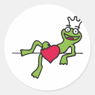 frog classic round sticker