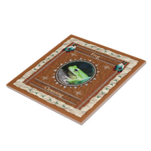 Frog Cleansing Energy Ceramic Tile
