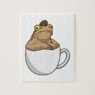 Frog Coffee Coffee bean Jigsaw Puzzle