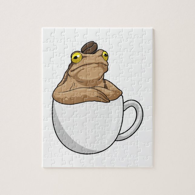 Frog Coffee Coffee bean Jigsaw Puzzle (Vertical)