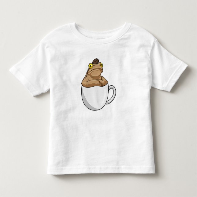 Frog Coffee Coffee bean Toddler T-Shirt (Front)