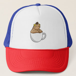 Frog Coffee Coffee bean Trucker Hat