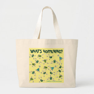 Frog Collage Large Tote Bag