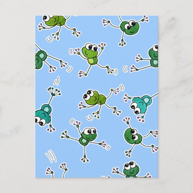 Frog Collage Postcard (Front)