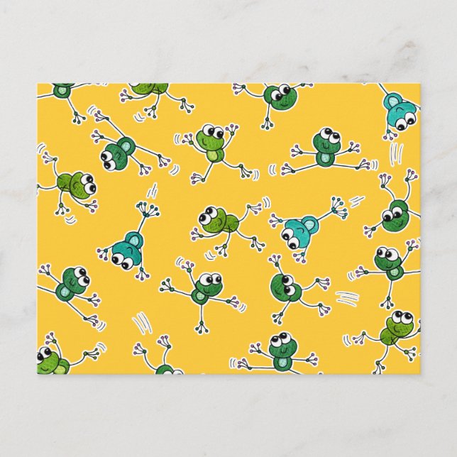 Frog Collage Postcard (Front)