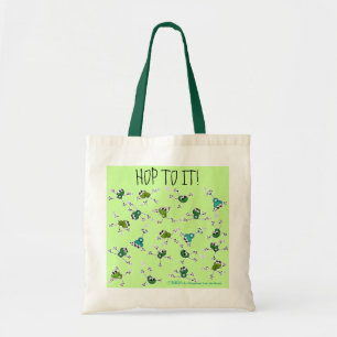Frog Collage Tote Bag