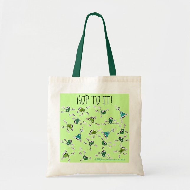 Frog Collage Tote Bag (Front)